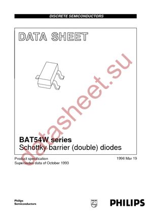 BAT54AW T/R datasheet  